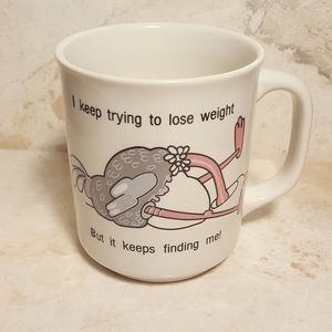 Cute funny vintage weight coffee tea mug